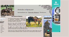 Desktop Screenshot of deutsches-reitpony.net