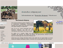 Tablet Screenshot of deutsches-reitpony.net